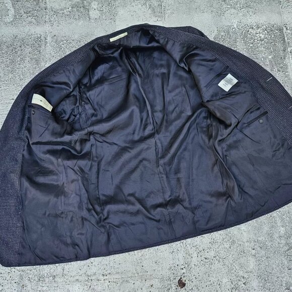 Joseph Abboud Men Blazer Gray Rayon Sport Coat Two Button Jacket Size 44L USA - Picture 7 of 10